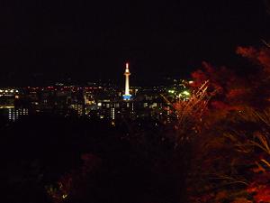 清水寺から眺めた京都タワー