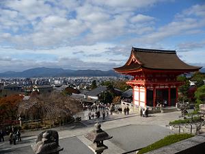 西門から眺めた京都市街