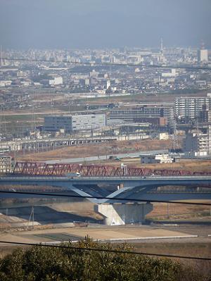 京阪電車の鉄橋