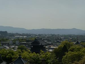三重塔から眺める京都市街