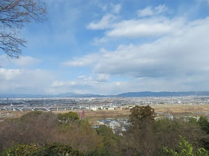 展望台から眺める京都