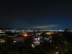 法輪寺の展望台から見る夜景