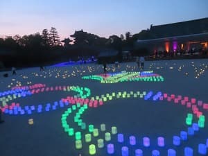 京都競馬場100周年の灯り
