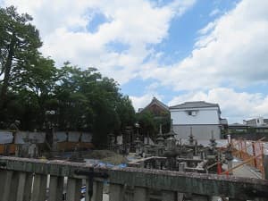 工事中の慶光天皇陵