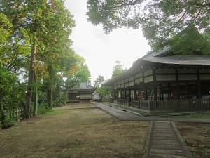 夕方の境内
