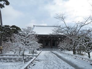 智積院の雪景色