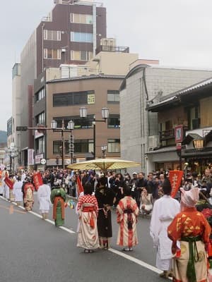 江戸時代婦人列の最後尾