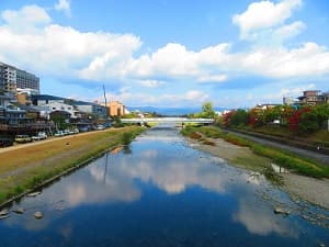 秋の鴨川
