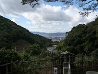 扇状に広がる京都市内の景色
